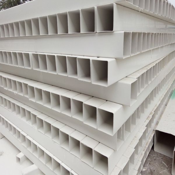 Customized White PVC Pipe Vinyl Fence Post for Your Construction Project