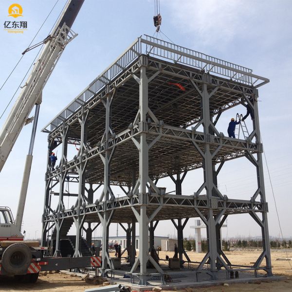 Multi Storey Steel Building with Q355 Q235 Frame and Sandwich Panel Cladding