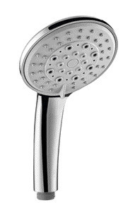 Five Function Bathroom Shower Spare Parts Handset Shower Head Chrome POM Inside