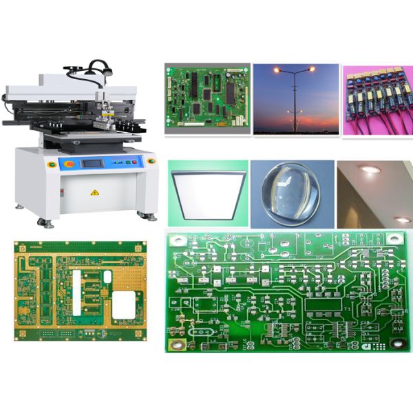 Led Lighting Board PCB Smt Stencil Printer Machine Double Sided Substrate Operations