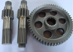 Quality copper, brass, bronze gear shaft for machine, machinery parts customized small module pinion spur gear shaft wholesale