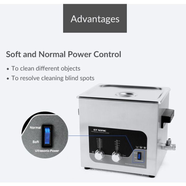 Durable Medical Ultrasonic Cleaner , Injector Nozzle Automatic Denture Cleaner