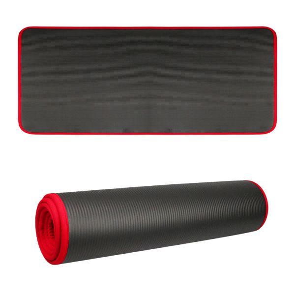 Tasteless Non Slip 10MM Thicker 183cmX61cm Nbr Exercise Mats For Fitness Pilates Workout