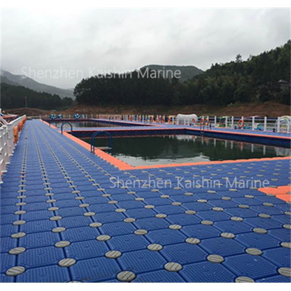 Long Lasting HDPE EPS Floating Cube Dock Lightweight Orange Blue Grey Black Pontoon
