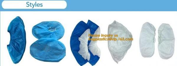 Waterproof green disposable PE shoe cover plastic overshoes,Hospital Using Disposable PP Non Woven Shoe Cover Medical Sh