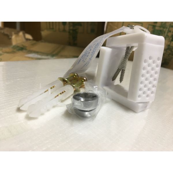 Galvanized Toilet Mounting Hardware Nylon Seven - Word Block Foot Screws