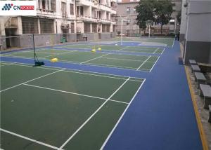China Rubber Outdoor Tennis Court Flooring 1.12MPa No Discoloration on sale