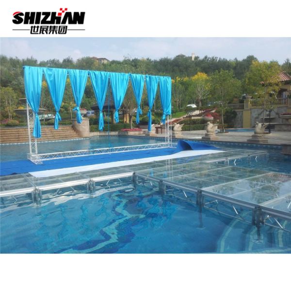 Aluminum Glass Stage Acrylic Wedding Decor Event Transparent Outdoor Portable Stage