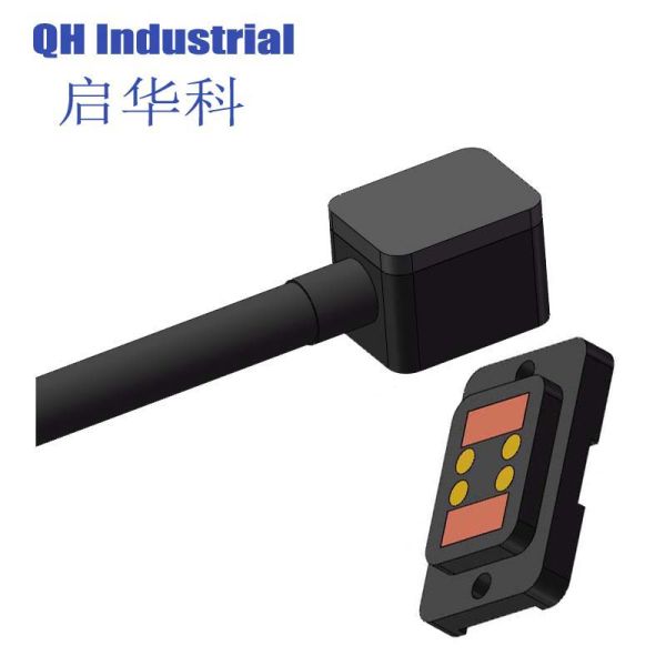 4Pin United Kingdom Dvd Connector 4Pin Pogo Pin Magnetic Connector Magnetic Charging Connector
