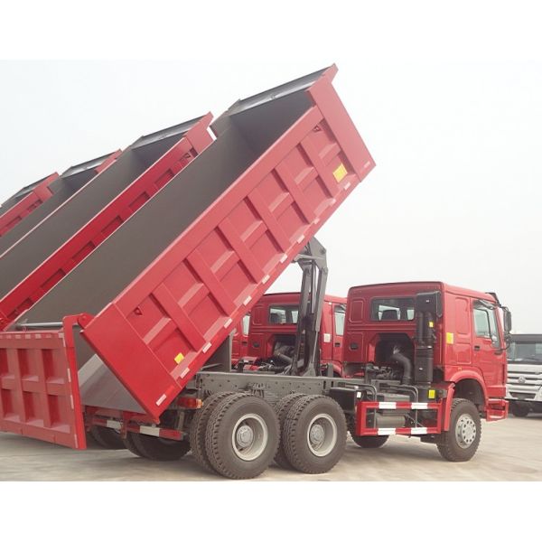 25 Ton Heavy Duty Dump Truck new 6x4 Howo Dump Tipper Truck Euro II/III Engine Red color