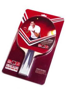 Quality Color Handle Table Tennis Rackets with PVC Card Package Reverse Rubber wholesale