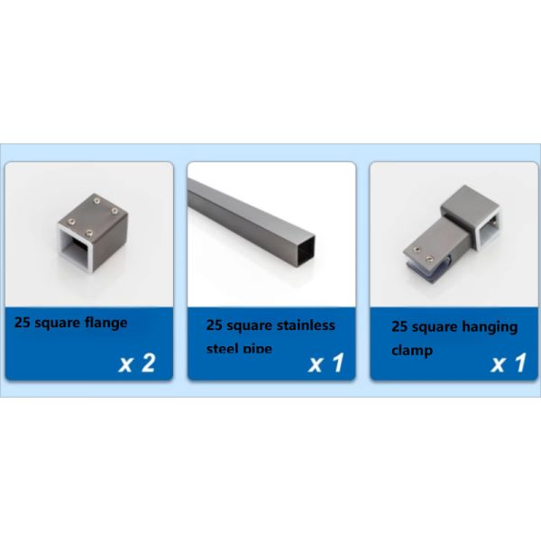 Customizable Shower Door Wall Profile Rustproof Bathtub Sliding Door Frame