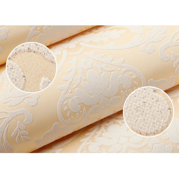0.53*10M Victorian Pattern Wallpaper Washable with Non Woven Wall Paper , Soundproof
