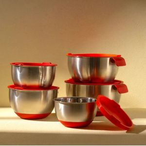 China 304 Stainless Steel Mixing Bowl with ABS Lid 1200ml-4500ml on sale
