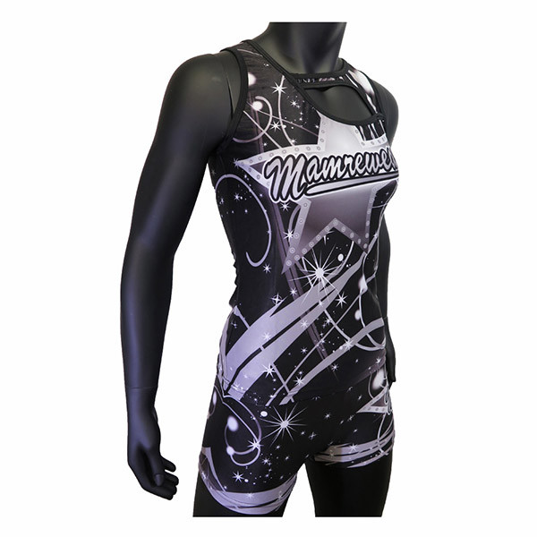 All Star Grey Black Style Cheer Dance Clothes Tank Top And Shorts Breathable