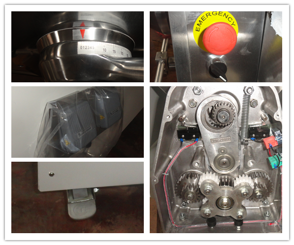 Table Top / Floor Standing Bread Baking Equipment , Reversible Dough Sheeter Machine