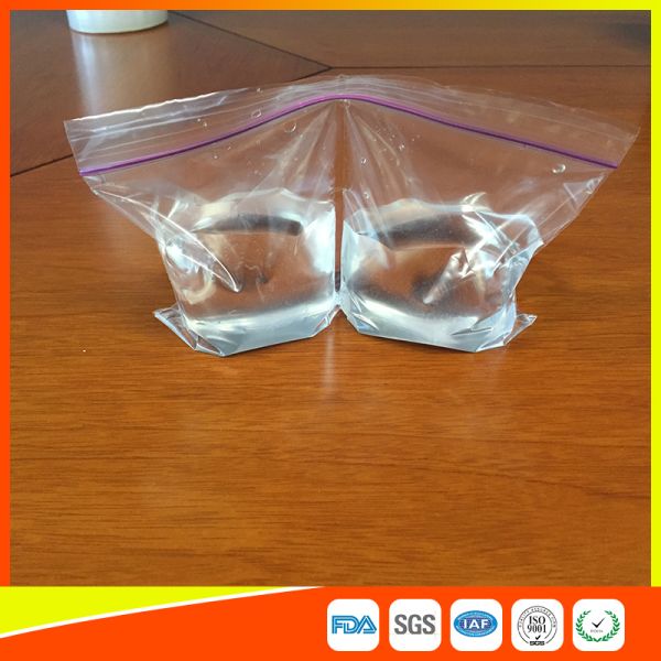 2 Sections In 1 Bag Clear Reusable Food Storage Bags With Zipper Top