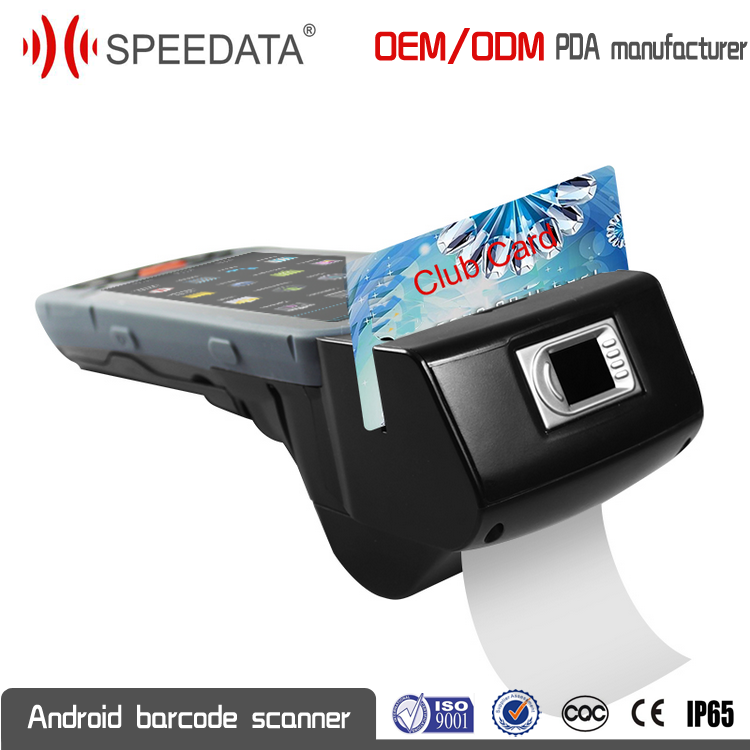 Black Android Fingerprint Scanner Portable Data Collection Device