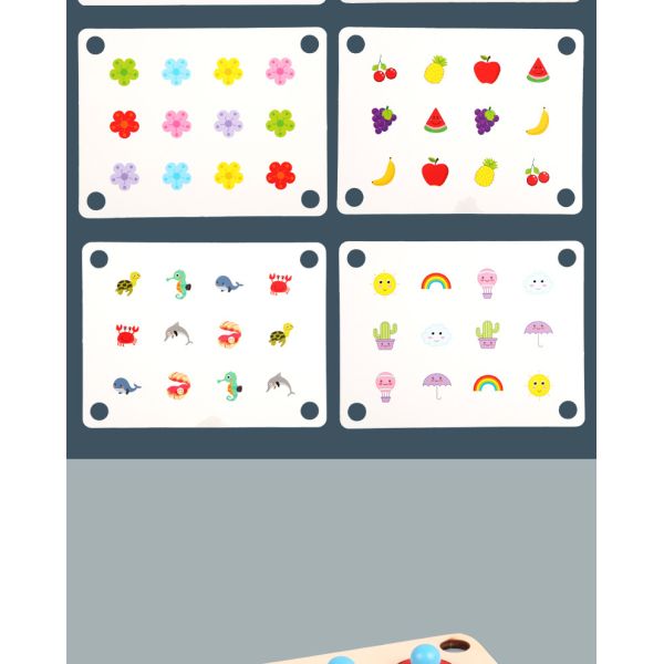 Montessori 3D Unisex Memory Match Puzzle Game Chess Toy