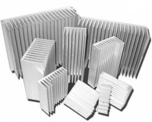 Quality Silvery Anodized Aluminum Heat sink Extrusion Profiles , Aluminum Radiator wholesale