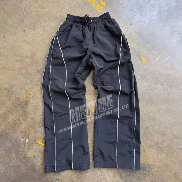 Custom Nylon Windbreaker Jacket Track Pant Windbreaker Zip Up Jacket Sweatpants Set Jogging Suit Tracksuits Unisex