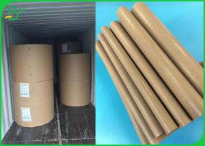 Quality Brown Color 50GSM PE Material Coated Paper For Wrapping The Coffee Cup Or Bread wholesale