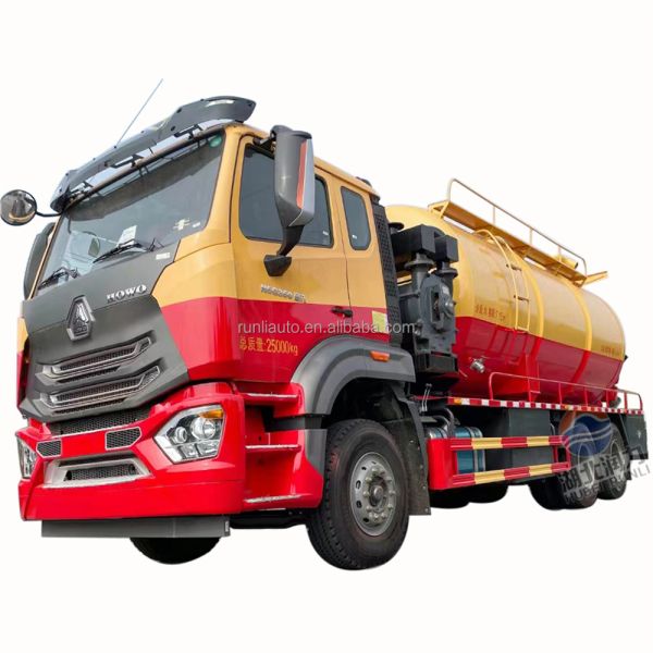 SINOTRUCK HOWO 22000 Liters Sewage Suction Truck With Best Price Vacuum Tanker Sludge Truck