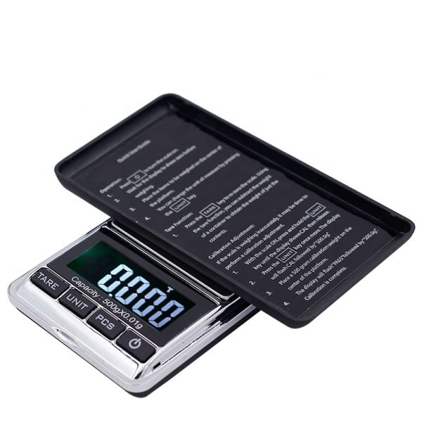 Jewelry Scale 500g 0.01g Electronic Weight Diamond Balance Precision Portable Pocket Digital Scales with Backlight