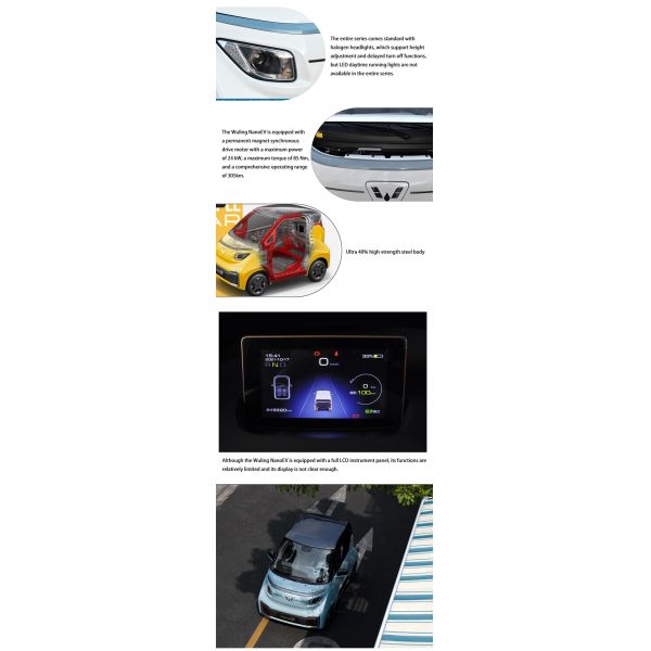 Versatile Compact Electric Cars Eco Friendly Small EV Cars Vehicles Wuling Nano
