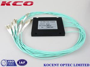 Quality GPON EPON FTTH 1x8 Multimode Fiber Optic Splitter , OM3 Optical Fiber Coupler 50/125 wholesale