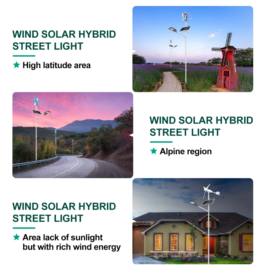 Highway Road Solar Wind Complementary Led Solar Street Lights