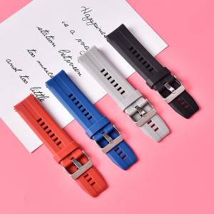 China Top Selling Strap 22mm Silicone Rubber Quick Release Watch Strap For Smart Watch on sale