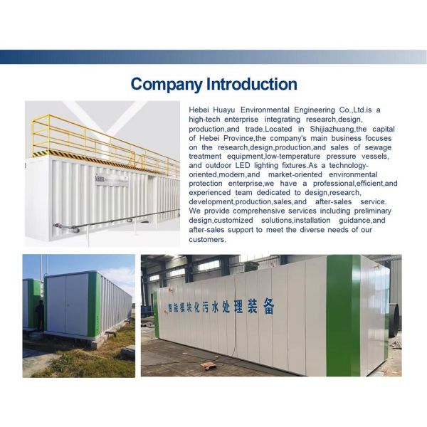 Domestic Wastewater Hospital Sewage Treatment Hotel Wastewater Treatment Package Sewage Treatment Plant