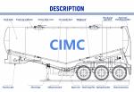 Chinese of Powder Tanker Trucks 3-Axle Bulk Transport Semi Trailers Cement