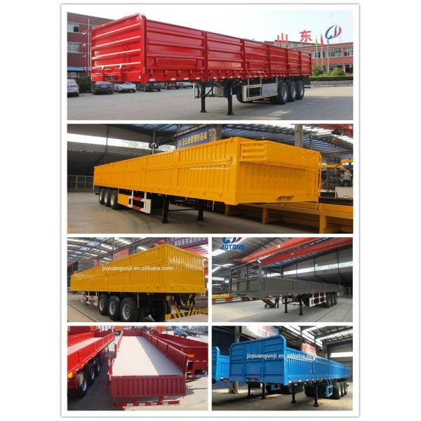 General Cargo Transport Semi Trailer with Exchangeable 2" King Pin and Fuwa Axle