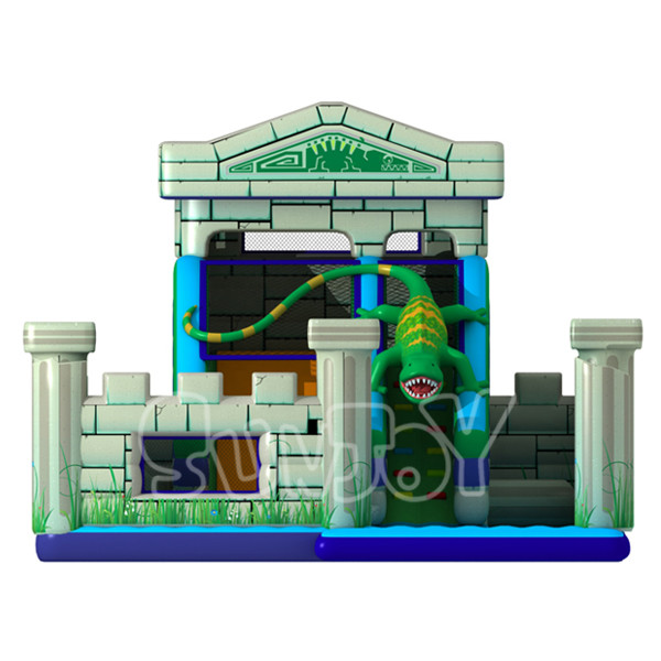 Quadruple Stitches 0.55mm Plato Inflatable Bouncy Castle