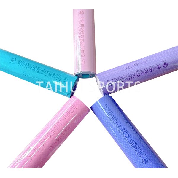 TPE Yoga Exercise Fitness Mats , High Density Non Slip Workout Mat