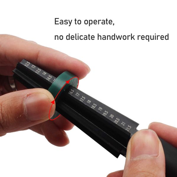 Wax Ring Filer Carving Cutter Plastic And Stainless Steel Finger Stick Ruler