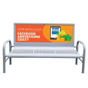 China Waterproof H1100mm Metal Outdoor Bench Seat With Lock on sale