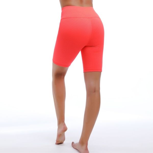 High Waist Tummy Control Yoga Shorts Breathable 90% Nylon 10% Spandex