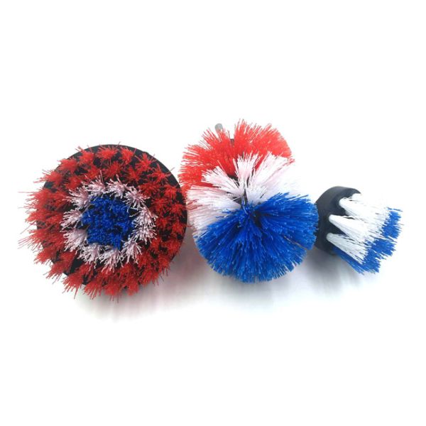 Polishing Drill Scrub Brush Standard Blue 4 Inch PP Nylon Easy Installation