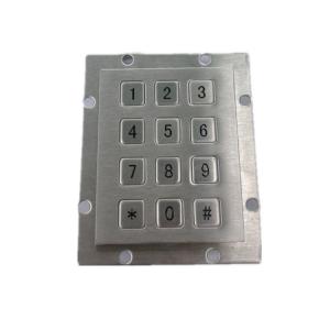 China Access Control IP65 IK07 Function Keypad Stainless Steel Numeric Keypad on sale
