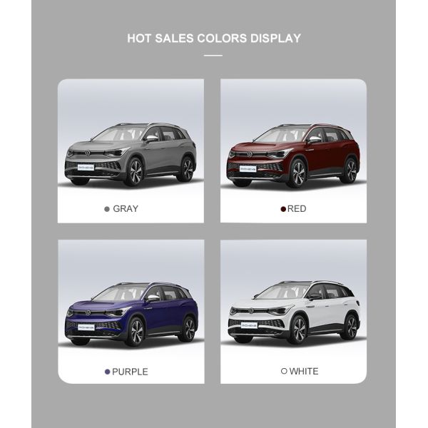 VW ID6X ID4X Automotive EV Four Wheel VW Electric Car 601KM