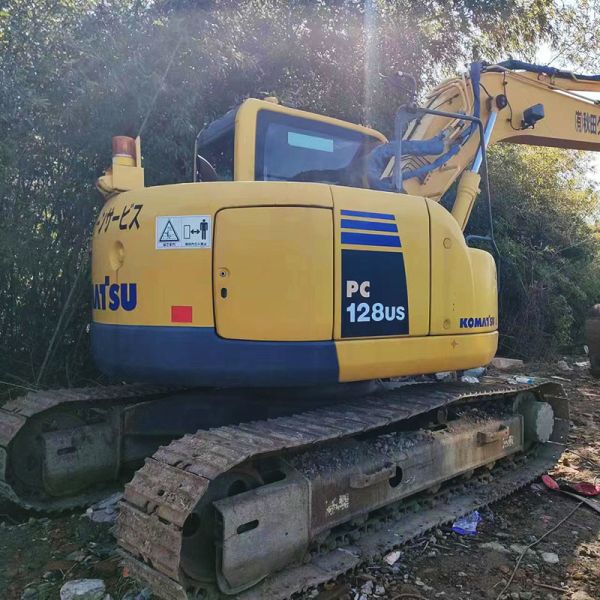 0.44m3 Second Hand Komatsu Excavator Pc128us Hydraulic Backhoe Excavator 12 Ton