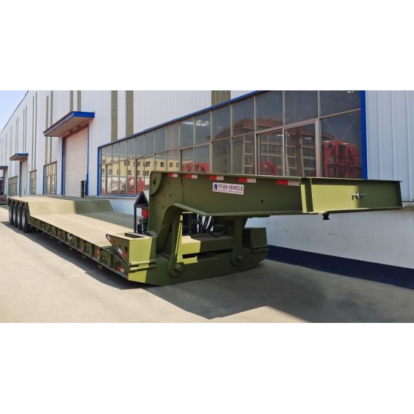 4 Axle 100 Ton Removable Gooseneck Lowboy Trailer for Sale in Mauritius
