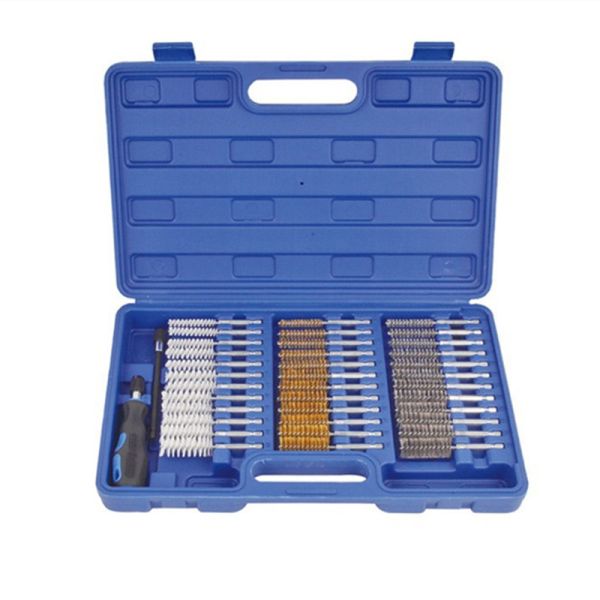 38 Pcs Stainless Steel / Brass Wire Nylon Wire Brush Tube Bore Cleaning Brush kit