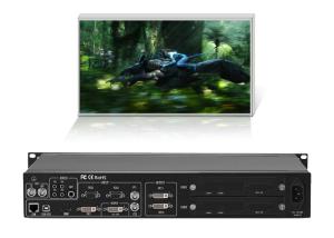 Quality 1HDMI 1 VGA 2 BNC Input 2 DVI Output LED Wall Processor With 1U Casing wholesale
