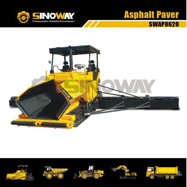Heavy Duty 12 M ABG Tech Hydraulic Asphalt Road Paver Finisher German Deutz Engine
