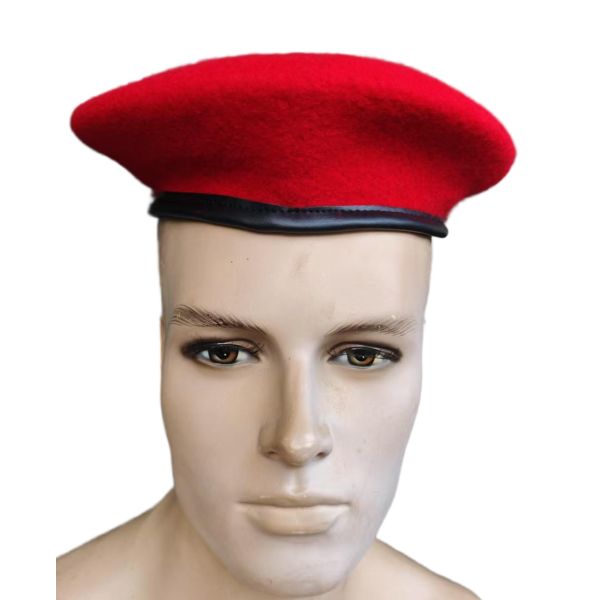 Custom Military Beret 57cm Head Circumference Tactical Red Cap