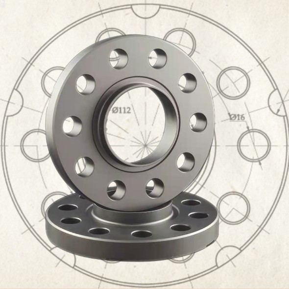 25mm Billet Forged Aluminum Wheel Spacers For Audi & Mercedes Hubcentric Spacers